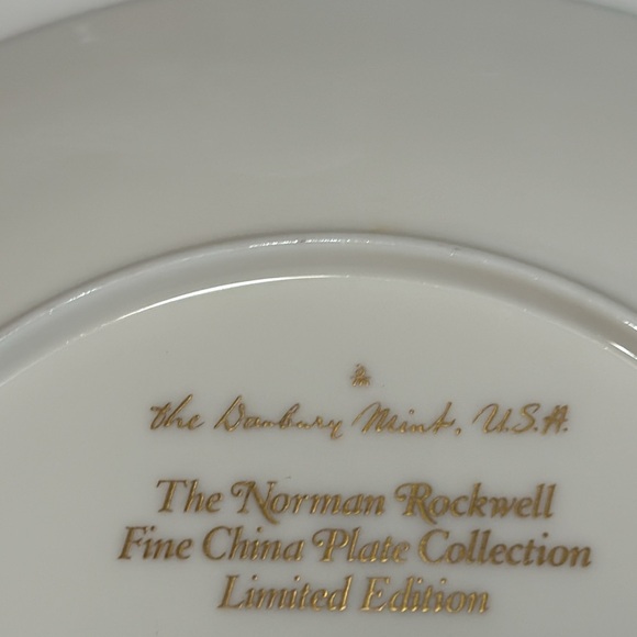NORMAN ROCKWELL Limited Edition Danbury Mint Collectible Plate “Grandpa’s Girl” - Picture 3 of 8